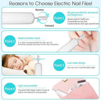 Electric Nail Drill, Professional Manicure Pedicure Kit, Cordless Electric Nail - Image 6