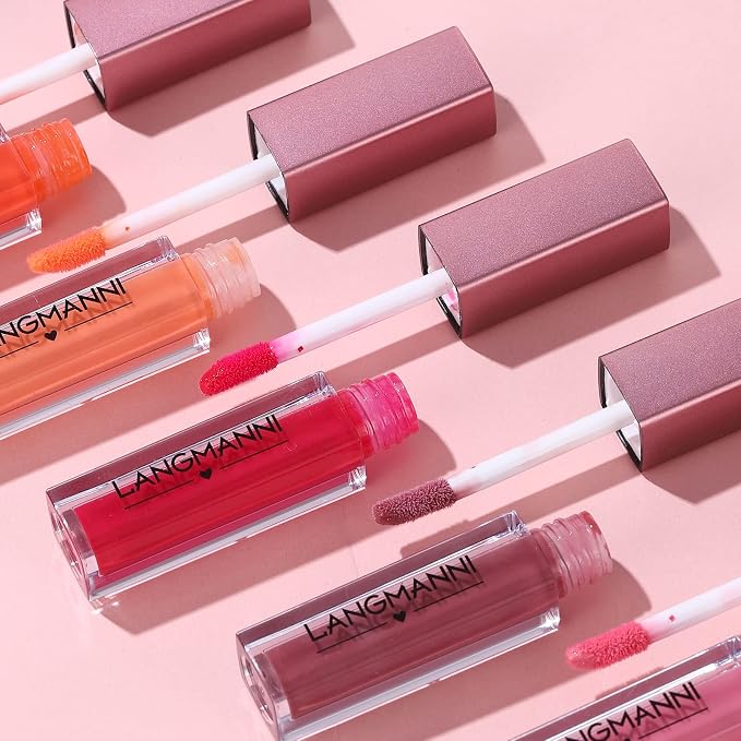 LANGMANNI 12Pcs Lip gloss Collection Makeup Set, Shiny Smooth Soft Liquid Lip - Image 9