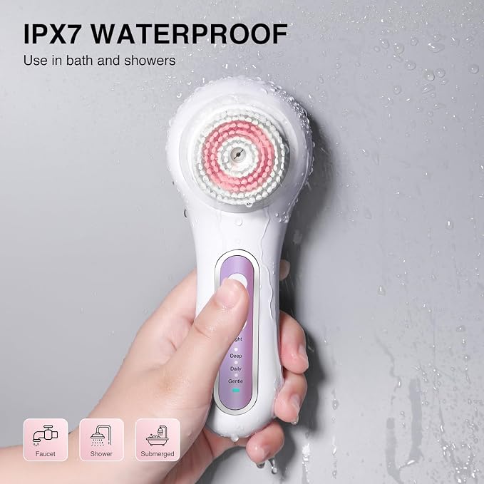UMICKOO Electric Facial Cleansing Brush, 2-Way Rotating Face Scrubber - Image 8
