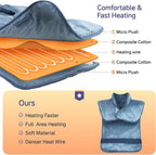 Large Heating Pad for Back Neck Shoulders, Electric Heating Pad for Back Pain - Image 5