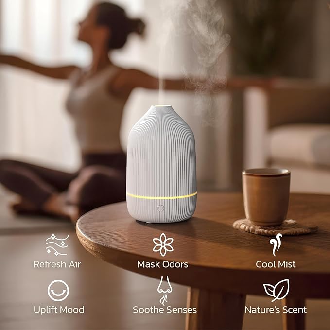 Essential Oil Diffuser, 100ml Aromatherapy Diffuser, Mini Ultrasonic Diffuser - Image 8