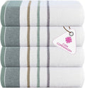 CASA COPENHAGEN White Bay 4Pcs 100% Egyptian Cotton Designer Hand Towels Gift by CASACOPENHAGEN