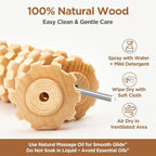 Wooden Cellulite Massage Roller - Image 6