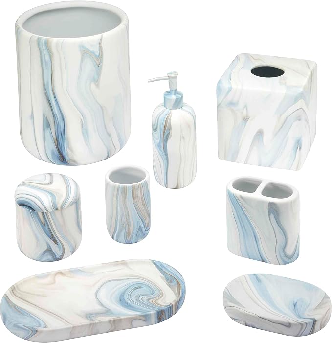Avanti Linens - Covered Jar, Resin Countertop Accessories, Guest Bathroom - Image 6