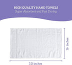GREEN LIFESTYLE Dobby Border Towel 16x30 100% Ring Spun Cotton Soft and Plush - Image 4