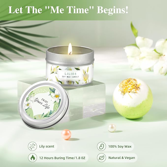 Gifts for Women, Birthday Gifts for Women, Lilies Self Care Set, Christmas - Image 5