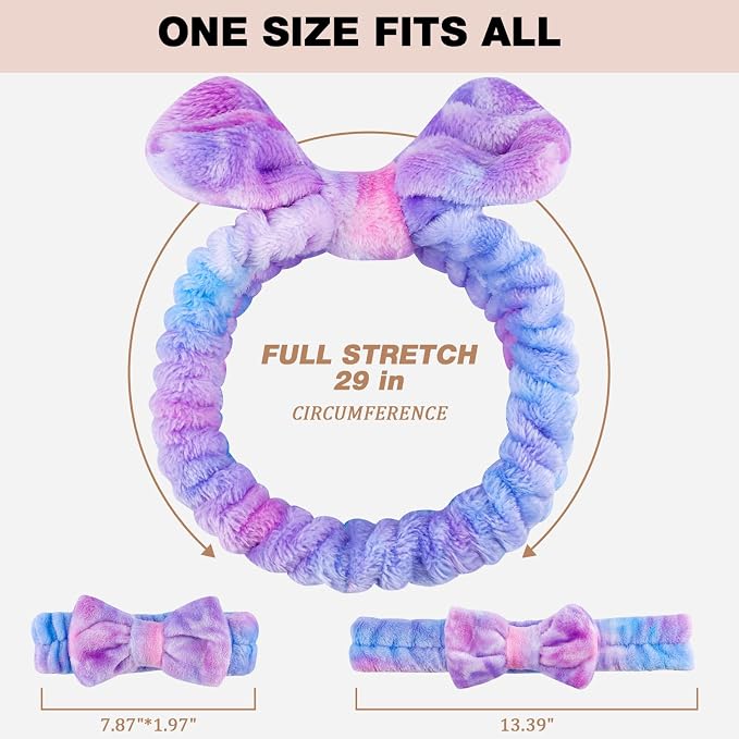 YOOVR 7pcs Spa Headband, Mothers Day Gifts Bulk, Stocking Stuffers - Image 2