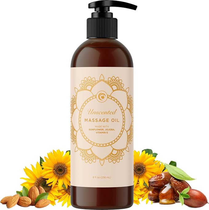 Unscented Massage Oil for Massage Therapy by MapleHolistics