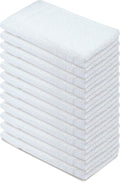 Basic Hand Towels 16x26 Inches – Pack of 12 – White Color – Soft and Absorbent by TEXTILA