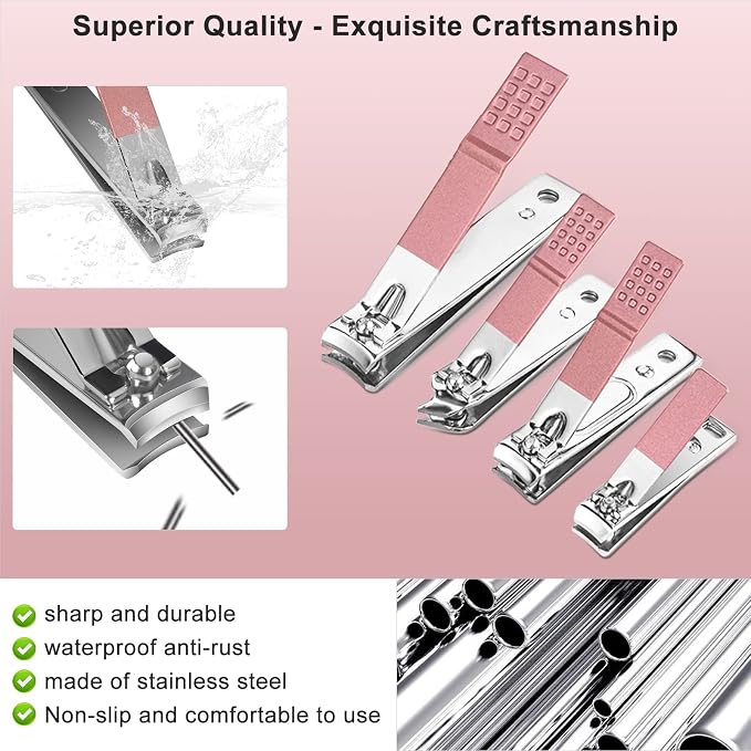 Women Manicure kit Professional sat Nail Set kit Pedicure Kit 30 in 1 Nail - Image 3