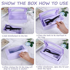 Gusnilo Nail Tool Sterilizer Box Disinfectant Jar Plastic Disinfectant - Image 6