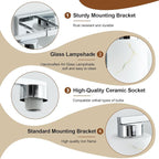 4-Light Bathroom Light Fixtures, Modern Vanity Lights, Chrome Metal Wall Lamp - Image 6
