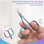 CGBE Cuticle Scissors Extra Fine Curved Blade, Super Slim Manicure Scissors - Image 4