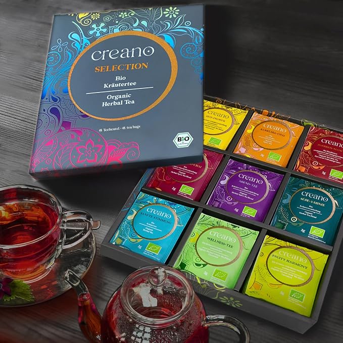 Creano Organic Herbal Tea Gift Set Grey - Image 5