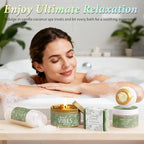 Spa Gifts for Women Bath Gift Set, Vanilla Coconut Spa Gift Baskets Home Bath - Image 7