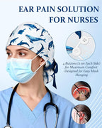 Plifal 100% Cotton Scrub Cap - Image 4