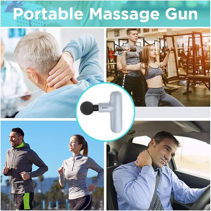 NEPQ Mini Massage Gun, SK6 Fascial Gun Portable Deep Tissue Percussion Muscle - Image 5