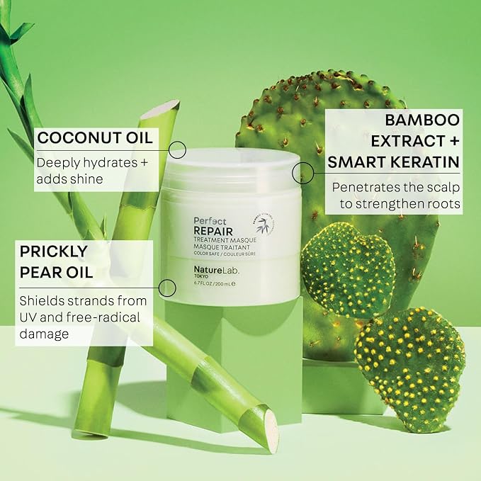 NatureLab.TOKYO Perfect Repair Treatment Masque: Heat and Color Protection - Image 4
