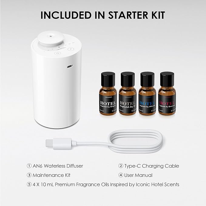 Airversa Waterless Essential Oil Diffuser Starter Kit - Image 6