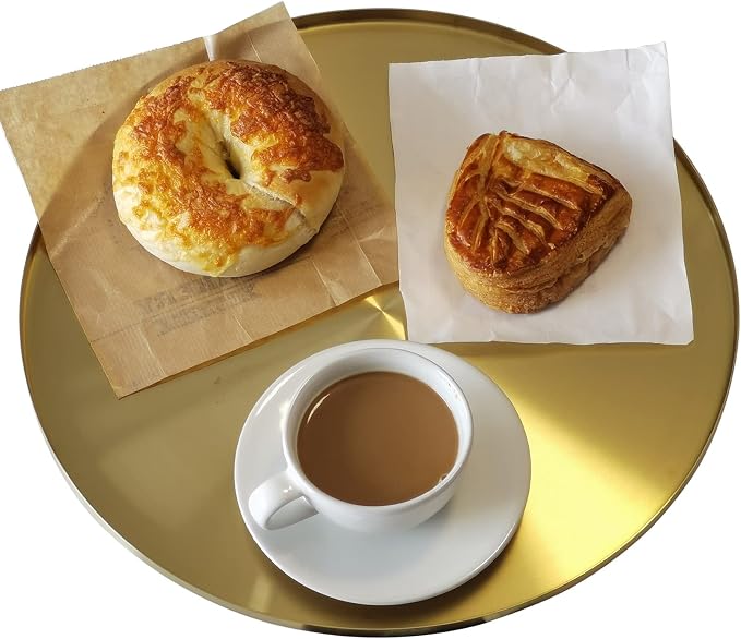 FREELOVE Gold Serving Tray, Decorative Platters and Trays by FREELOVE