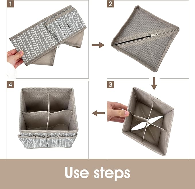VERONLY Cosmetic Storage Bins Makeup Organizer, Adjustable Multifunction - Image 7