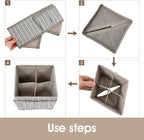 VERONLY Cosmetic Storage Bins Makeup Organizer, Adjustable Multifunction - Image 7