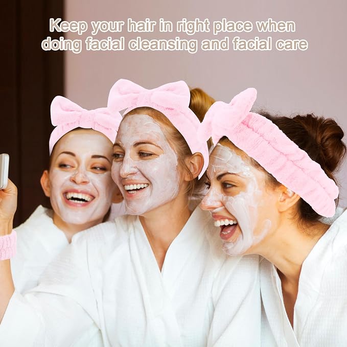 CIEHER 12 PCS Pink Makeup Headband - Image 5