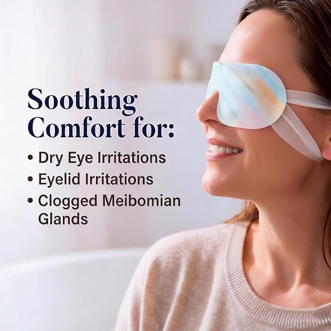 16 Packs Self Heating Steam Eye Masks: Disposable Moist Warm Compress - Image 2