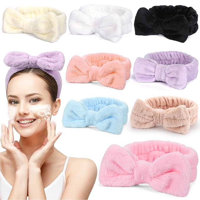 UMIKU 8 Pack Facial Headbands for Women by UMIKU