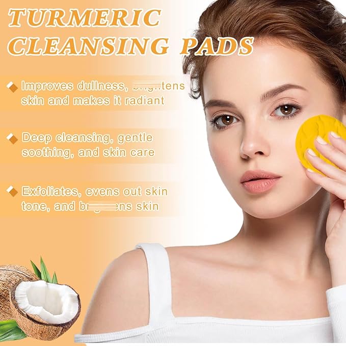 4Pcs Turmeric Wash and Care Three Piece Set, Tuemeric Facial Cleanser & - Image 4
