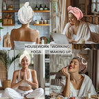 Jseng Microfiber Hair Towel Wrap - Image 5