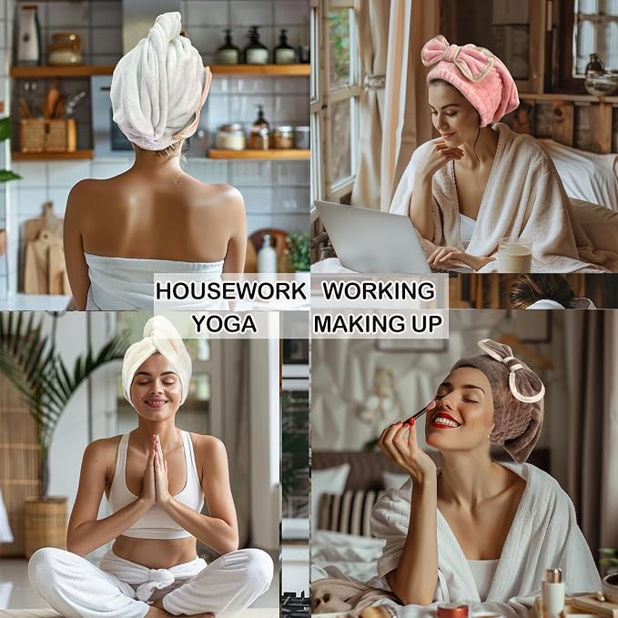 Jseng Microfiber Hair Towel Wrap - Image 5