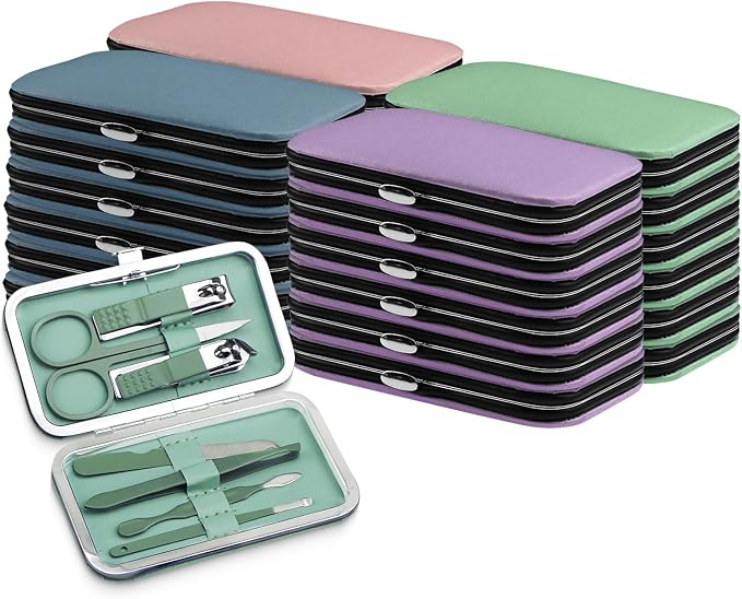 Manicure Kit Bulk, Nail Clippers Set Stainless Steel Fingernail Clippers Set by Terdey