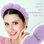 3 Pack Spa Headbands for Washing Face, Skincare Headbands Makeup Headband - Image 5