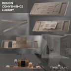 Temple Spring Foldable Bathtub Tray, Unique Design Selfcare Bathroom Caddy - Image 9