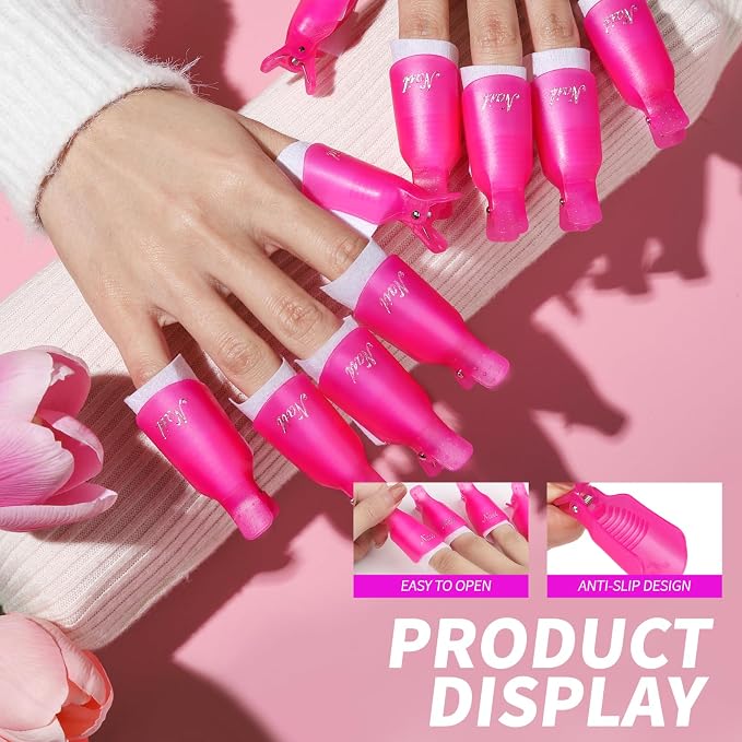 FANDAME Gel Nail Polish Remover Tools Kit, 100ml Nail Polish Remover Bottle - Image 6