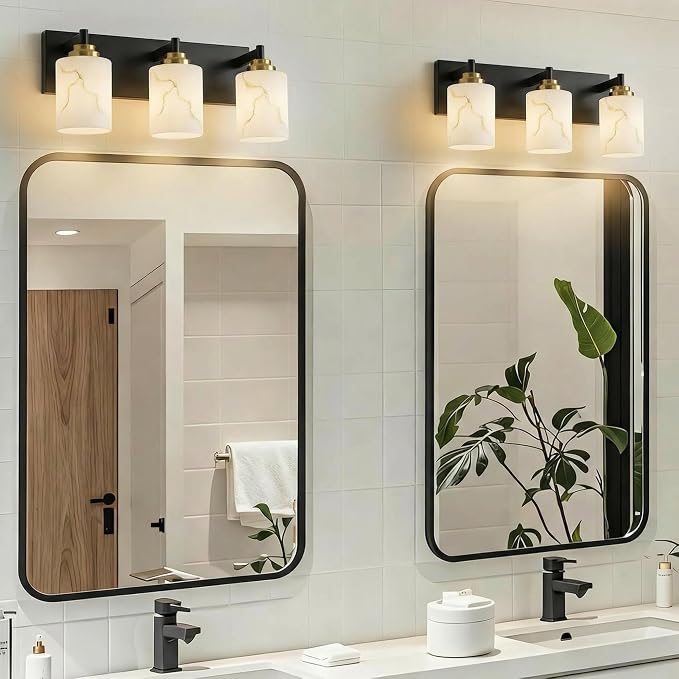 3-Light Bathroom Light Fixture, - Image 7