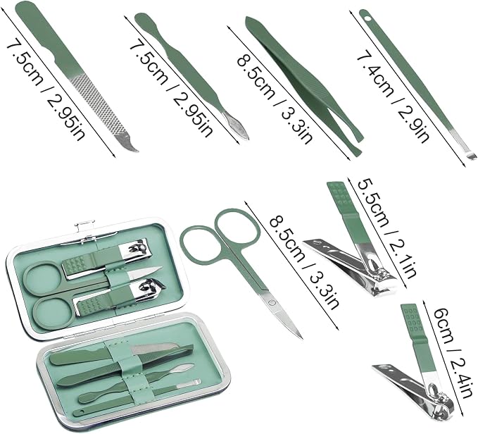 Manicure Kit Bulk, Nail Clippers Set Stainless Steel Fingernail Clippers Set - Image 6