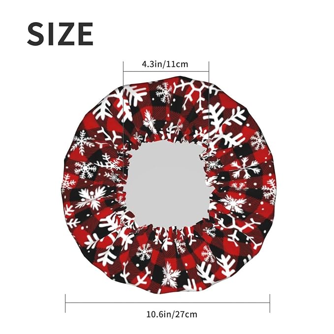 Christmas Snowflakes Shower Cap - Image 5