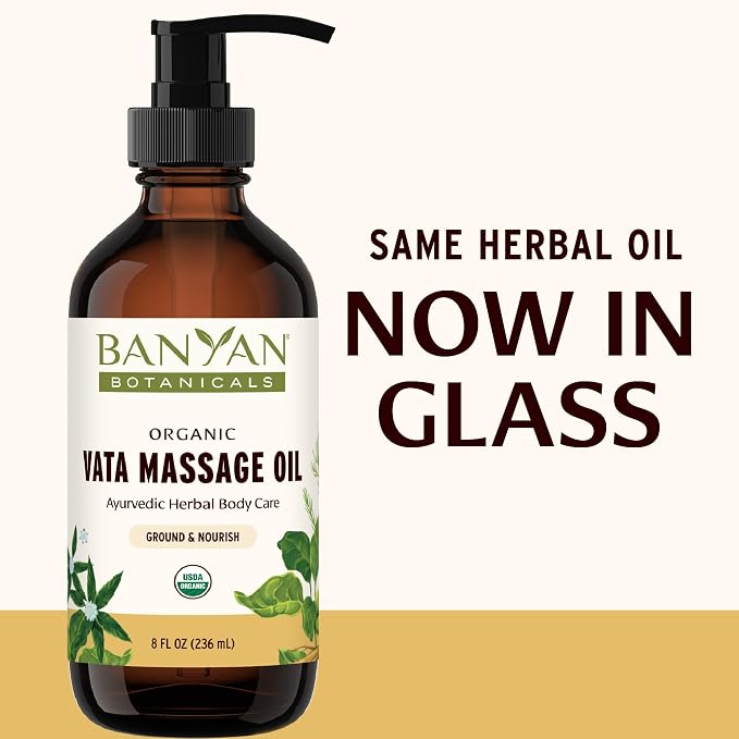 Banyan Botanicals Vata Massage Oil – Organic Herbal Massage Oil - Image 2
