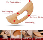 FKYzixeh Lymphatic Drainage Massager, Wooden Gua Sha Tool - Image 2