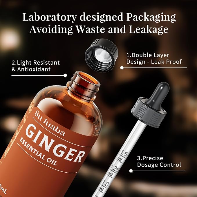 SU JUABA Ginger Oil 4 Fl Oz, 100% Pure Natural - Image 7