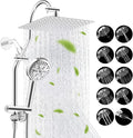 Hibbent cUPC Certified All Metal 10" Rainfall Showerhead Combo, High Pressure by Hibbent