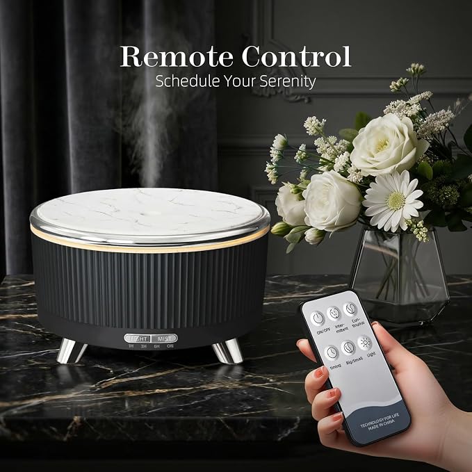 500ML Large Capacity Essential Oil Diffuser, Ultrasonic Aromatherapy Diffuser - Image 7