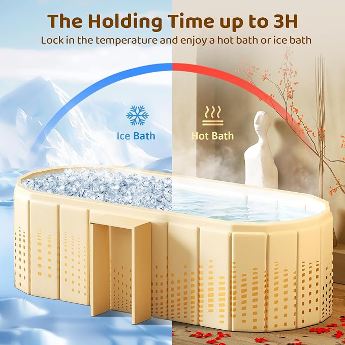 Portable Foldable Bathtub, Freestanding Bathtub No Installation, Bathroom SPA - Image 6
