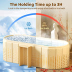 Portable Foldable Bathtub, Freestanding Bathtub No Installation, Bathroom SPA - Image 6