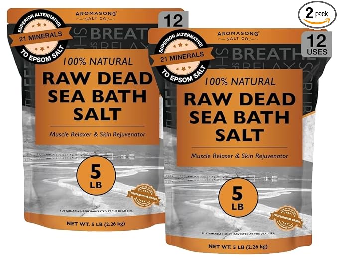 Aromasong Raw Dead Sea Salt for Soaking by Aromasong