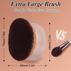 75MM Extra Large Self Tanner Kabuki Makeup Brush – Ultra Soft Dense Vegan - Image 4