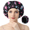 Years calm Terry Lined Shower Cap, Triple Layer Heart Motifs, Waterproof by Yearscalm