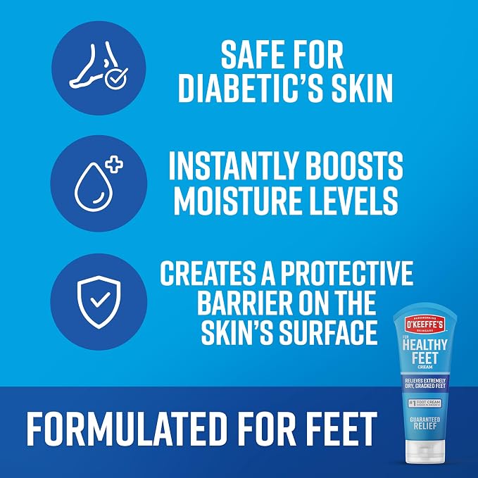 O'Keeffe's for Healthy Feet Foot Cream - 3 oz Tube - Guaranteed Relief for - Image 3